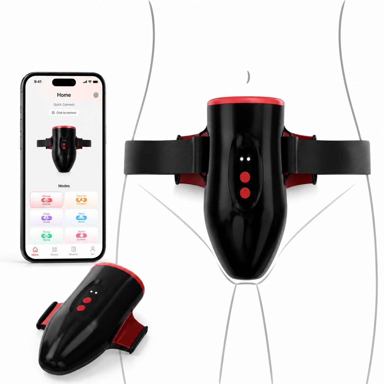 Automatic Sucking Masturbator Stroker Blowjob with 6 Vibrating & Thrusting Modes