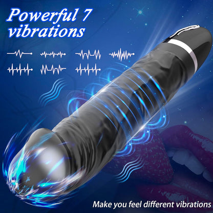 Thrusting Dildo Vibrator Anal Toys with 7 Powerful Vibrations