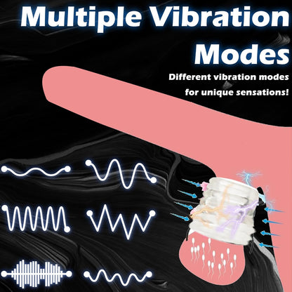 E-stim Testicle Bondage Crusher Pennis Ring Chastity BDSM with 4 Electric Shock Modes