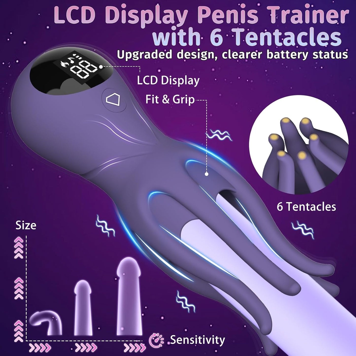 360° Wrapped Penis Trainer Vibrator Masturbator with 12 Strong Vibrating Modes