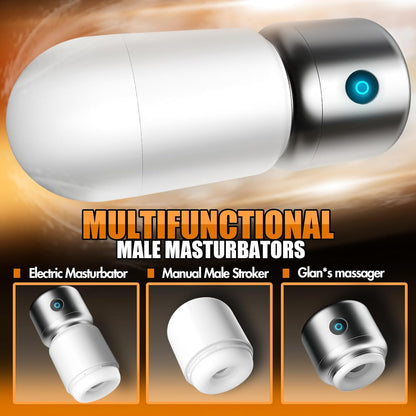 Detachable DIY Masturbator Penis Pump Pocket Pussy Stroker with 9 Vibration Modes