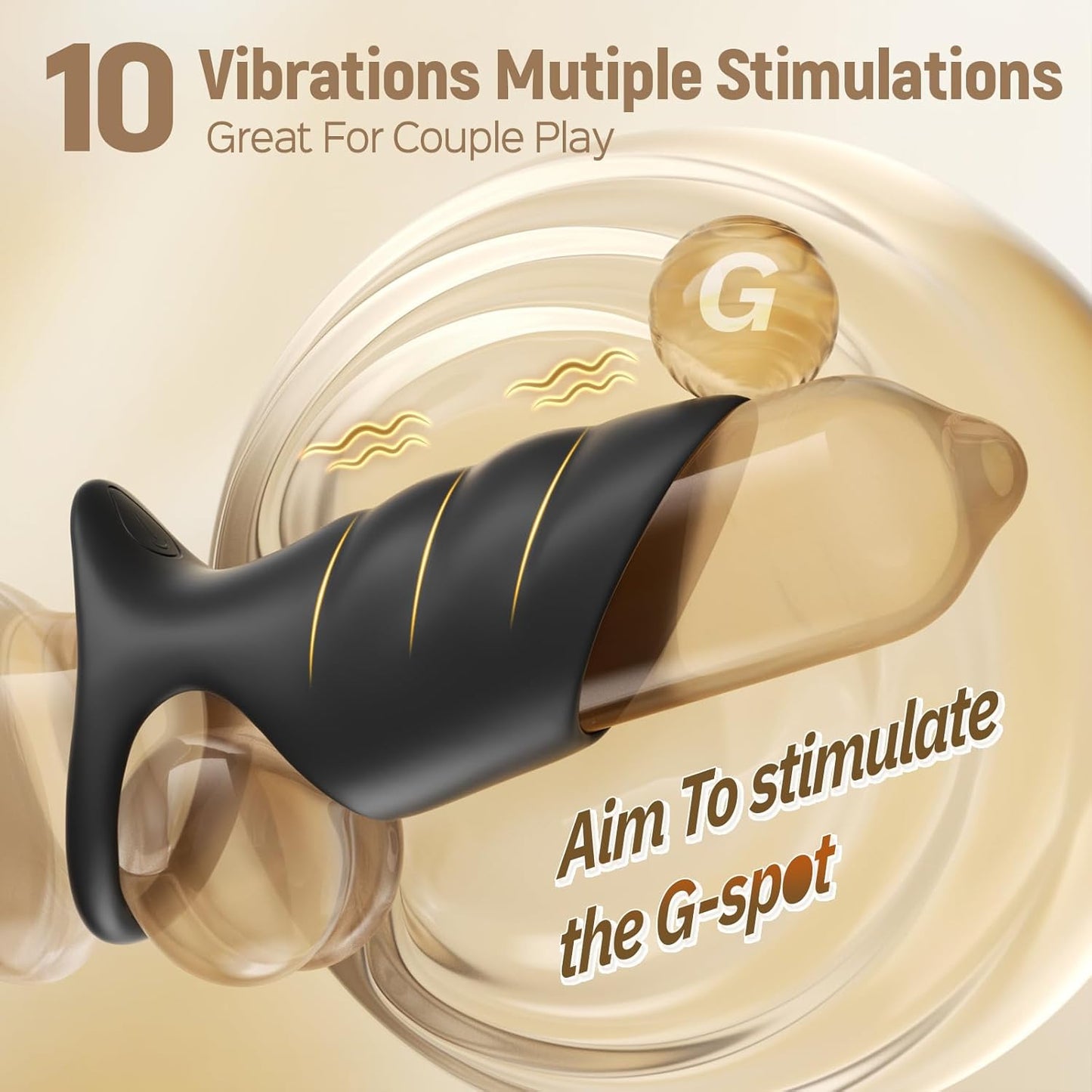 10 Vibrations Penis Extender Cock Ring Penis Sleeve Vibrator