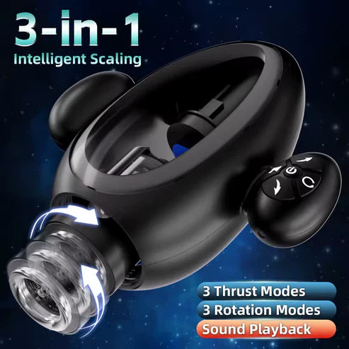 Automatic Masturbator Penis Trainer Stroker with 9 Sucking & Thrusting & Rotating & Vibrating
