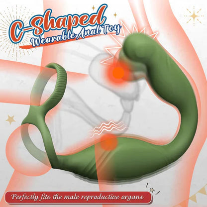 360° Rotating Anal Vibrators Prostate Massager Butt Plug with 10 Powerful Vibrating