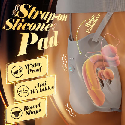 Portable Penis Cage Chastity Belt BDSM Protection Testicle Trainer with 9 Modes & APP Control