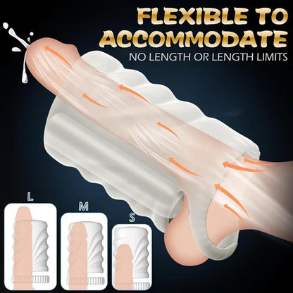 2 Tunnel Holes Penis Trainer Vibrator Masturbator with 10 Vibration Modes