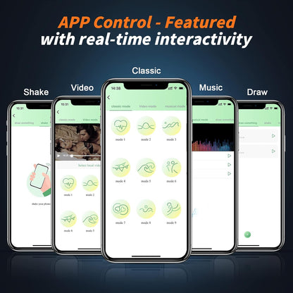 APP Control Penis Trainer Vibrator Male Masturbator with 9 Vibration Modes