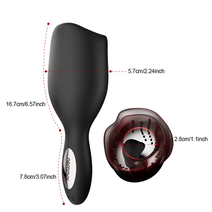 Electric Penis Trainer Massager Oral Masturbator with 10 Vibration Modes