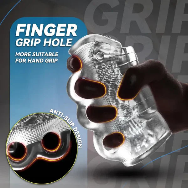 5D Channel Penis Trainer Massager Squeeze Masturbator Stroker Blowjob