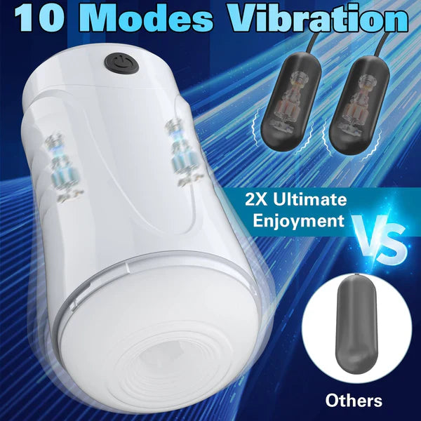 Automatic Masturbator Stroker Pocket Pussy with 10 Intense Vibration Modes