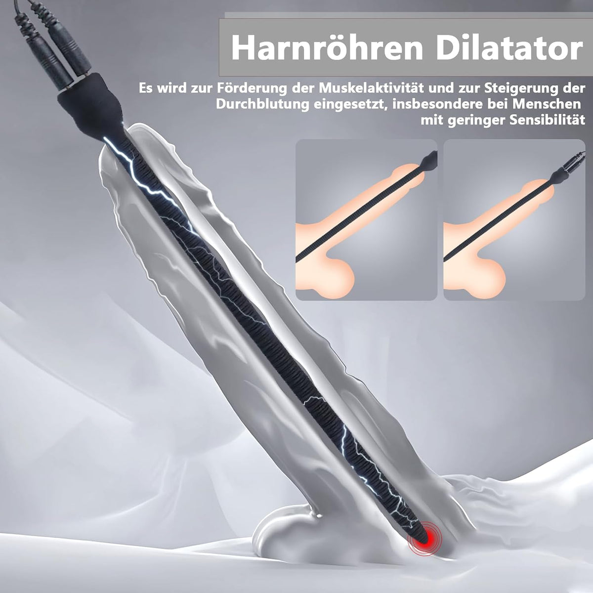 Electroshock Urethral Plug Electrostimulation Urethral Dilator with 4 Training Modes