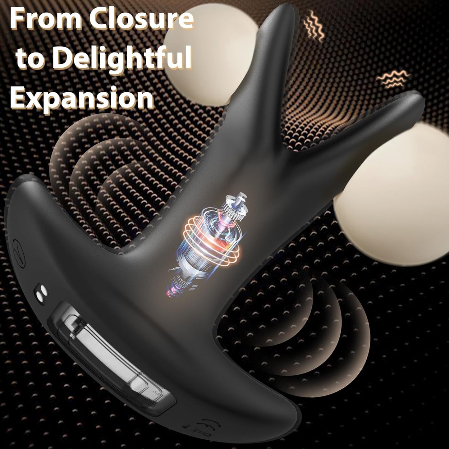 Anal Plug Expansion Vibrator Prostate Massager with 9 Vibrations & 8 Expansions