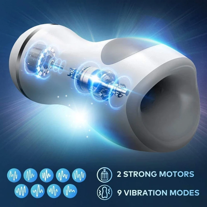 Automatic Sucking Vacuum Masturbator Penis Trainer Vibrator Heating Blowjob