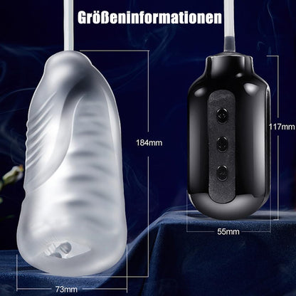Electric Penis Trainer Pocket Pussy Masturbator with 7 Vibration & Vacuum Suction Modes