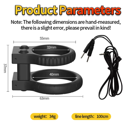 Electric Shock Lock Cock Ring Penis Trainer Stimulator Delay Ejaculation