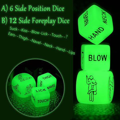 2 Sex Dice Combinations Erotic Games Romantic Couple Toys