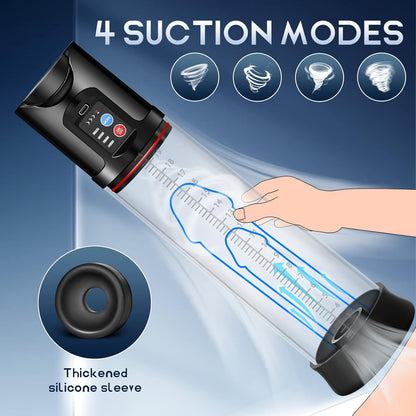 4 Powerful Suction Modes Automatic Electric Penis Vacuum Pump