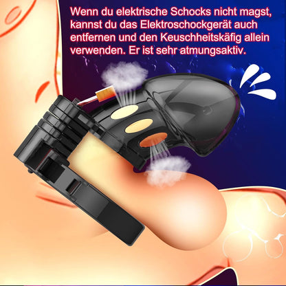 Penis Cage Sexual Electrostimulation Chastity Cock Ring Stimulator