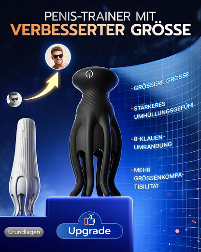 Tentacle Penis Trainer Vibrator Glans Stimulator with Powerful Vibration & Licking Function
