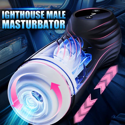 3 in 1 Automatic Male Masturbator Cup Blowjob with 7 Modes Sucking & Vibrating