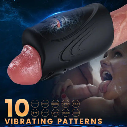 3 IN 1 Penis Trainer vibrator Glans Massager Masturbator with 9 Vibration Modes