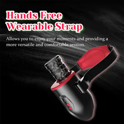 Automatic Sucking Male Masturbation Cup Stroker with 6 Vibrating & Thrusting Modes