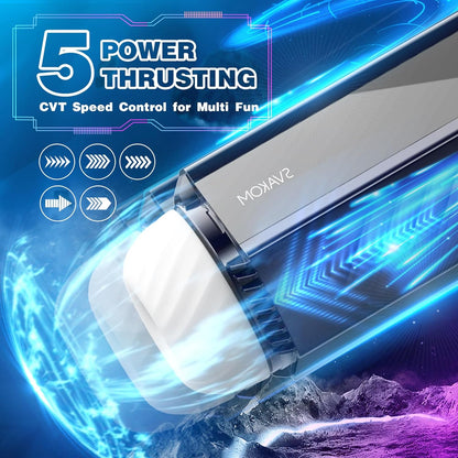 5 Squeezing Thrusting Modes Automatic Masturbator with CVT Speed Control