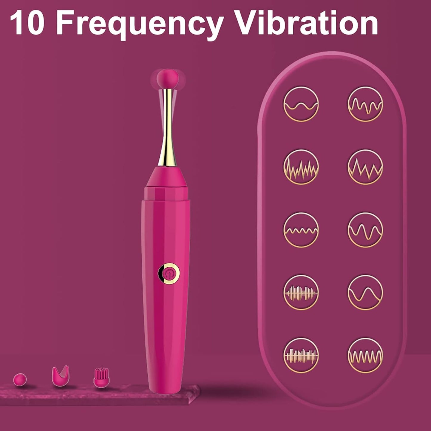 Vibromasseur à stylo secret clitoridien à 10 vibrations puissantes 