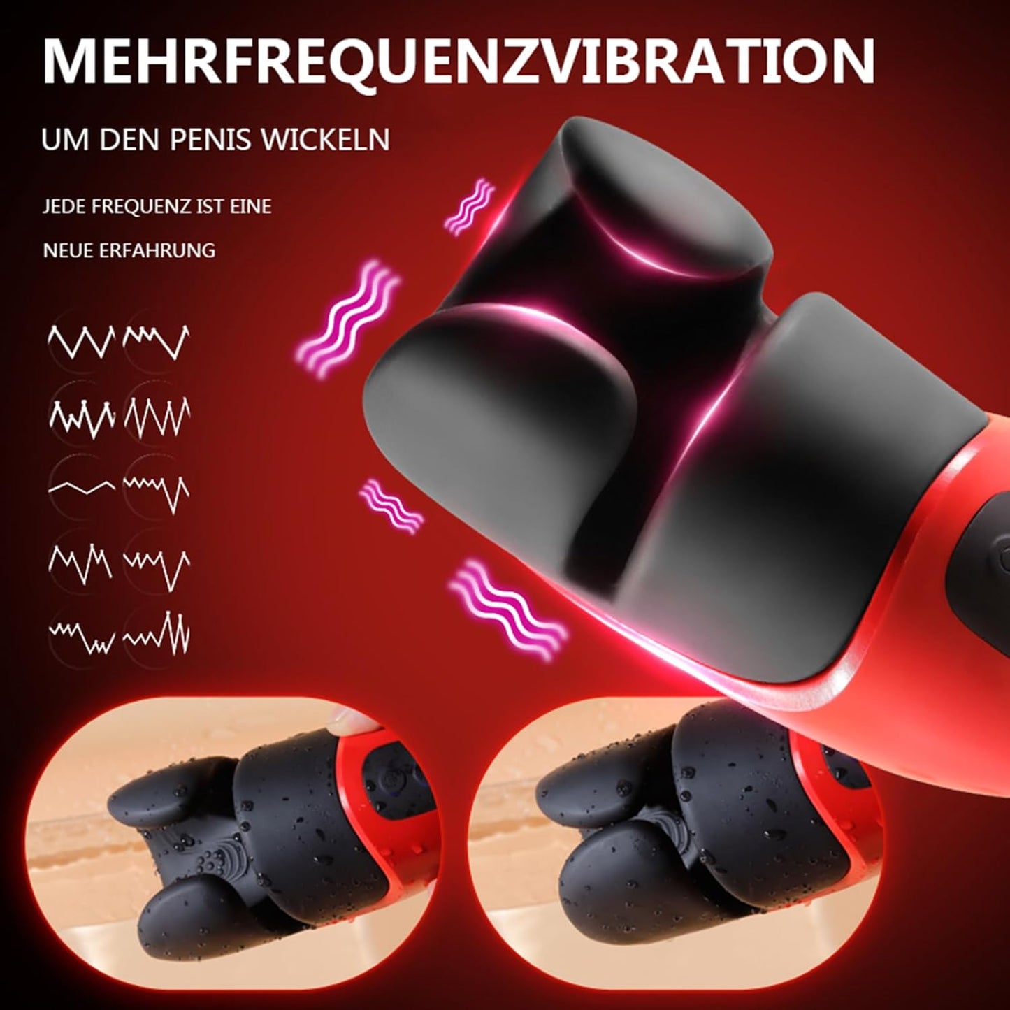 Electric Penis Trainer Glans Stimulator Masturbator with 10 Vibration Modes