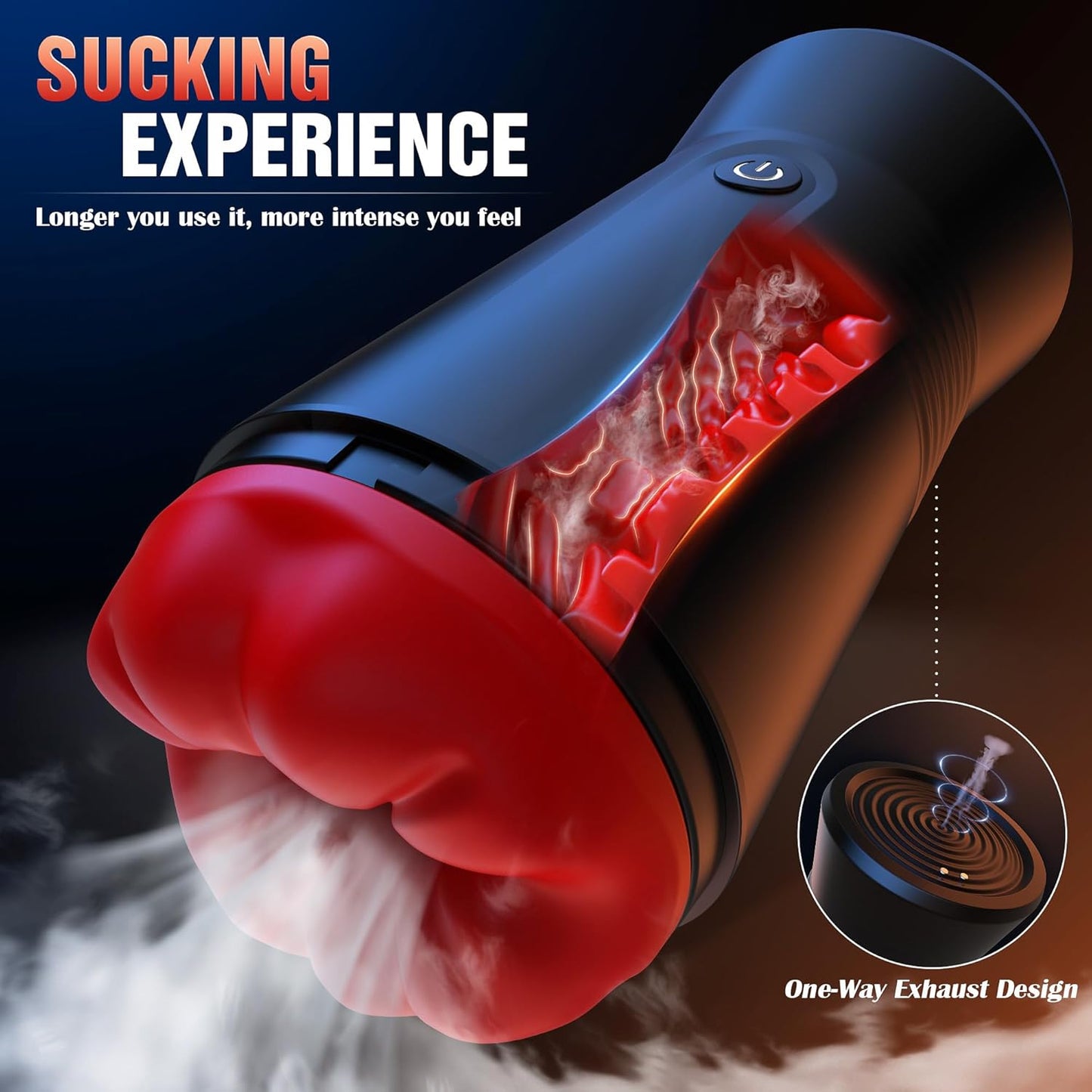 360° Wrapped Penis Trainer Stroker Blowjob Masturbator with 9 Suction & Vibration Modes
