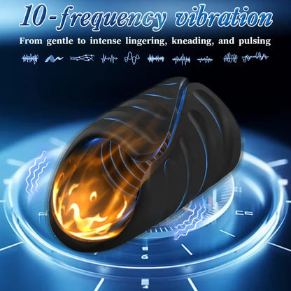 APP Control Penis Vibrator Glans Trainer Masturbator Stroker with 10 Vibrations