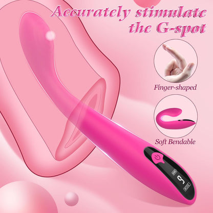 LCD Display G Spot Vibrator Clitoral Stimulator with 9 Vibrations