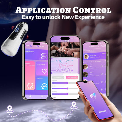 Automatic Masturbator Blowjob Stroker with 9 Sucking & Vibrating & Thrusting Modes