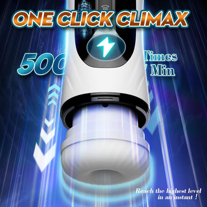 3 in 1 Automatic Male Masturbator with 5 Thrusting & 4 Suction & 7 Vibration Modes