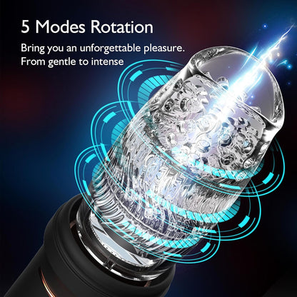 5 Rotation & Telescoping Modes Automatic Male Masturbator Cup