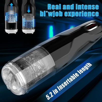 Automatic Blowjob Machine Stroker Masturbator with 10 Thrusts Rotation Modes