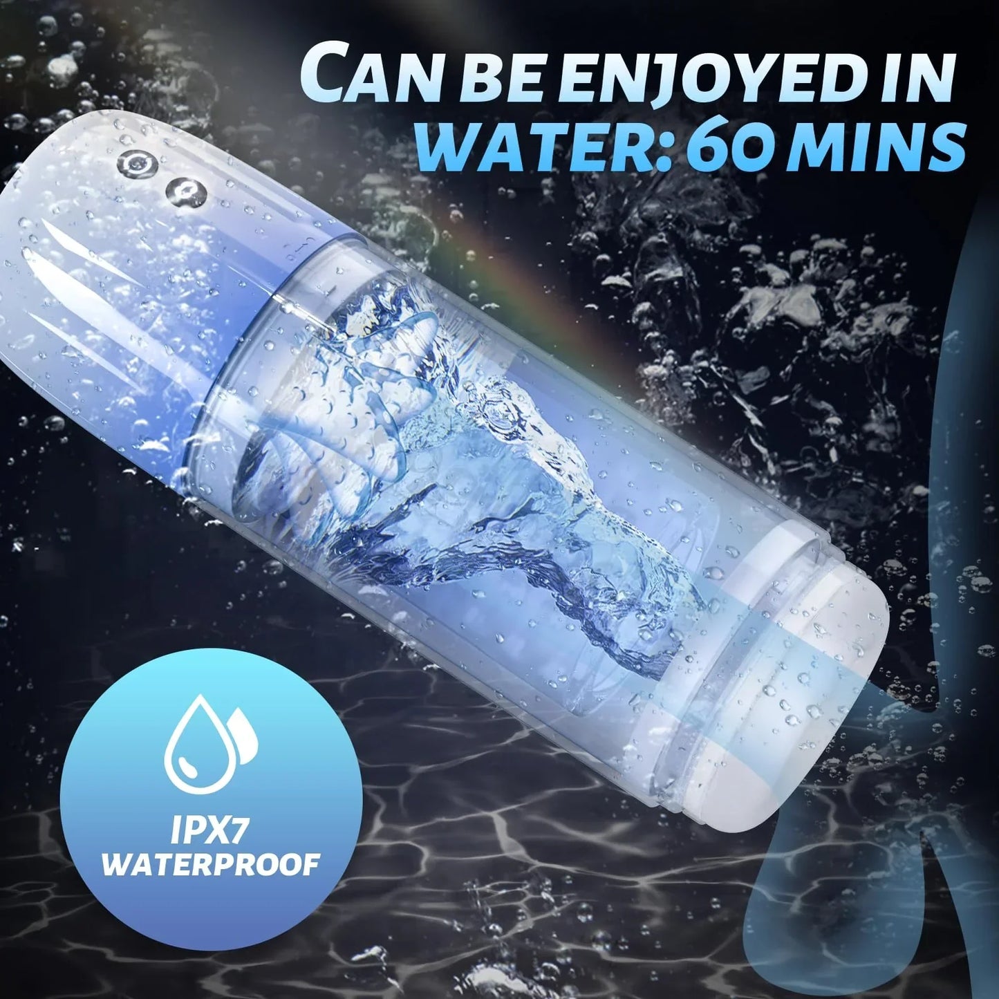 Automatic Masturbator Penis Training Device with 7 Sucking & Rotating & Tongue licking