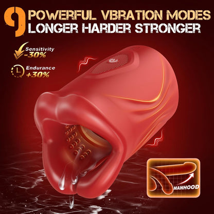 4 IN 1 Adjustable Penis Trainer Vibrator Masturbator with APP & 9 Vibrations