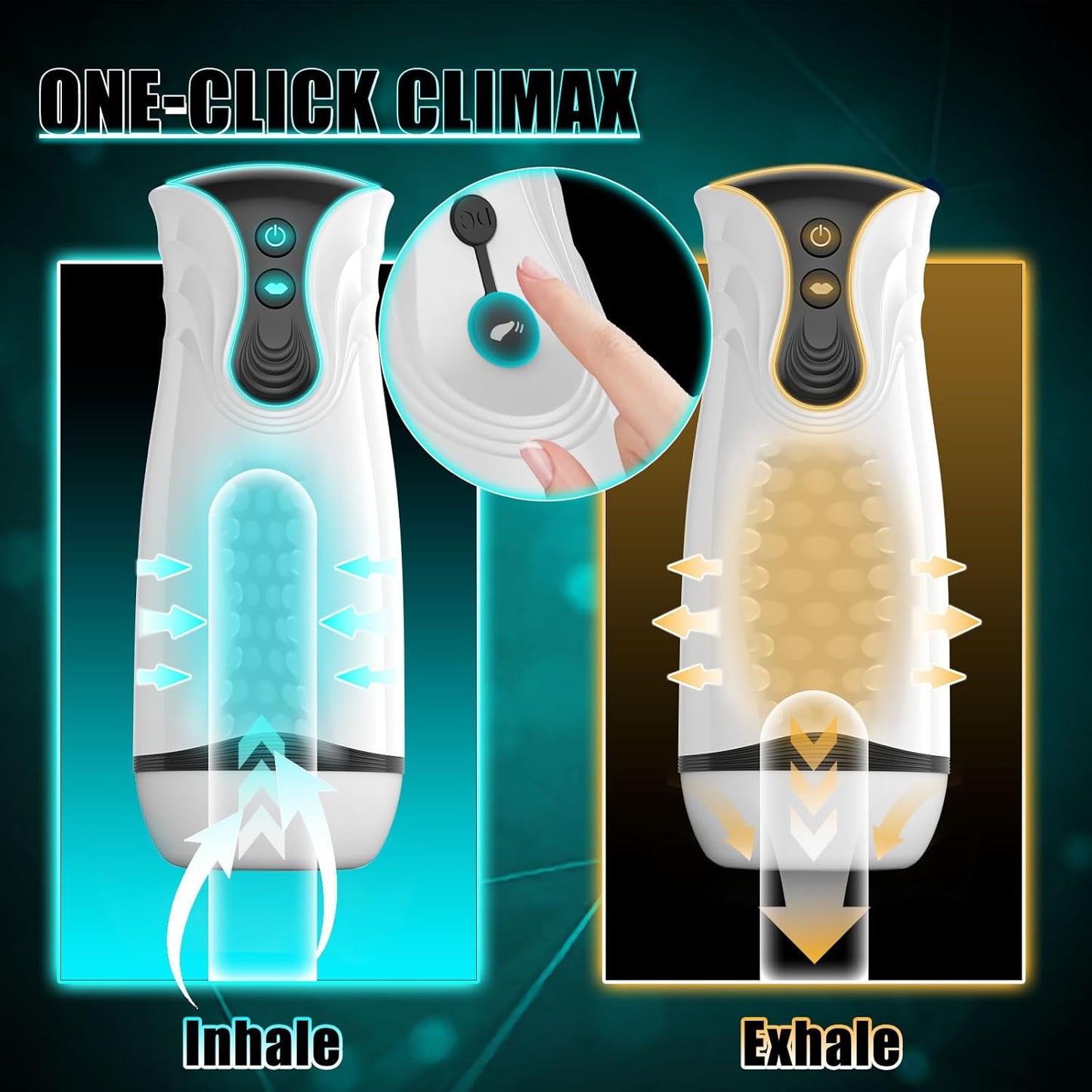 3 in 1 Automatic Sucking Male Masturbator Stroker with 10 Vibration & 4 Suction