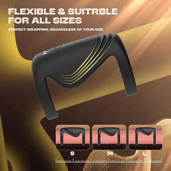 Electric Penis Trainer Vibrator Cock Ring Masturbator with 9 Vibration Modes