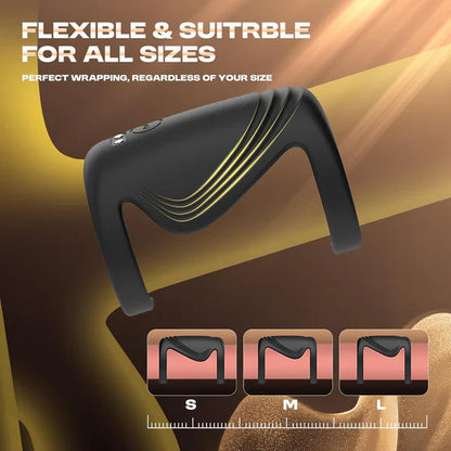 Electric Penis Trainer Vibrator Cock Ring Masturbator with 9 Vibration Modes