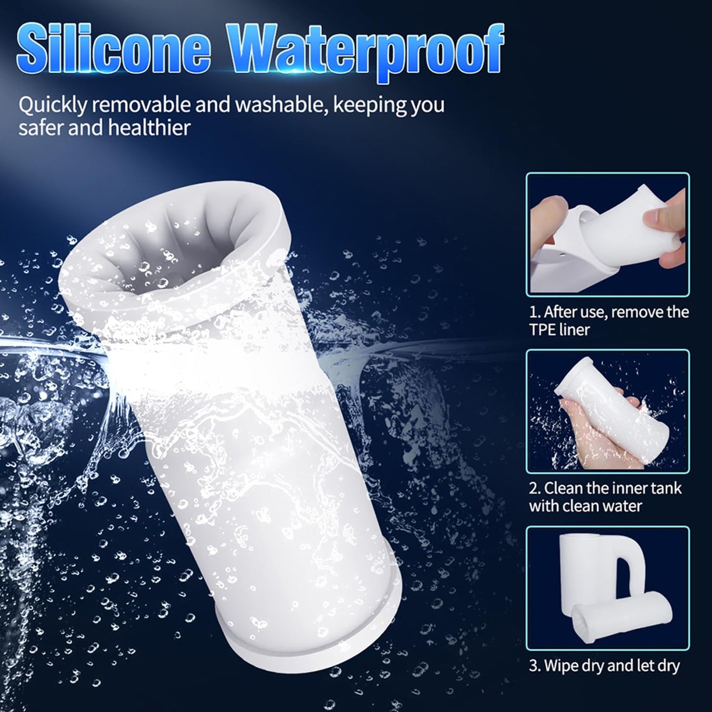 2 in 1 Automatic Masturbator Penis Trainer with 10 Telescopic Rotation Vibration Modes