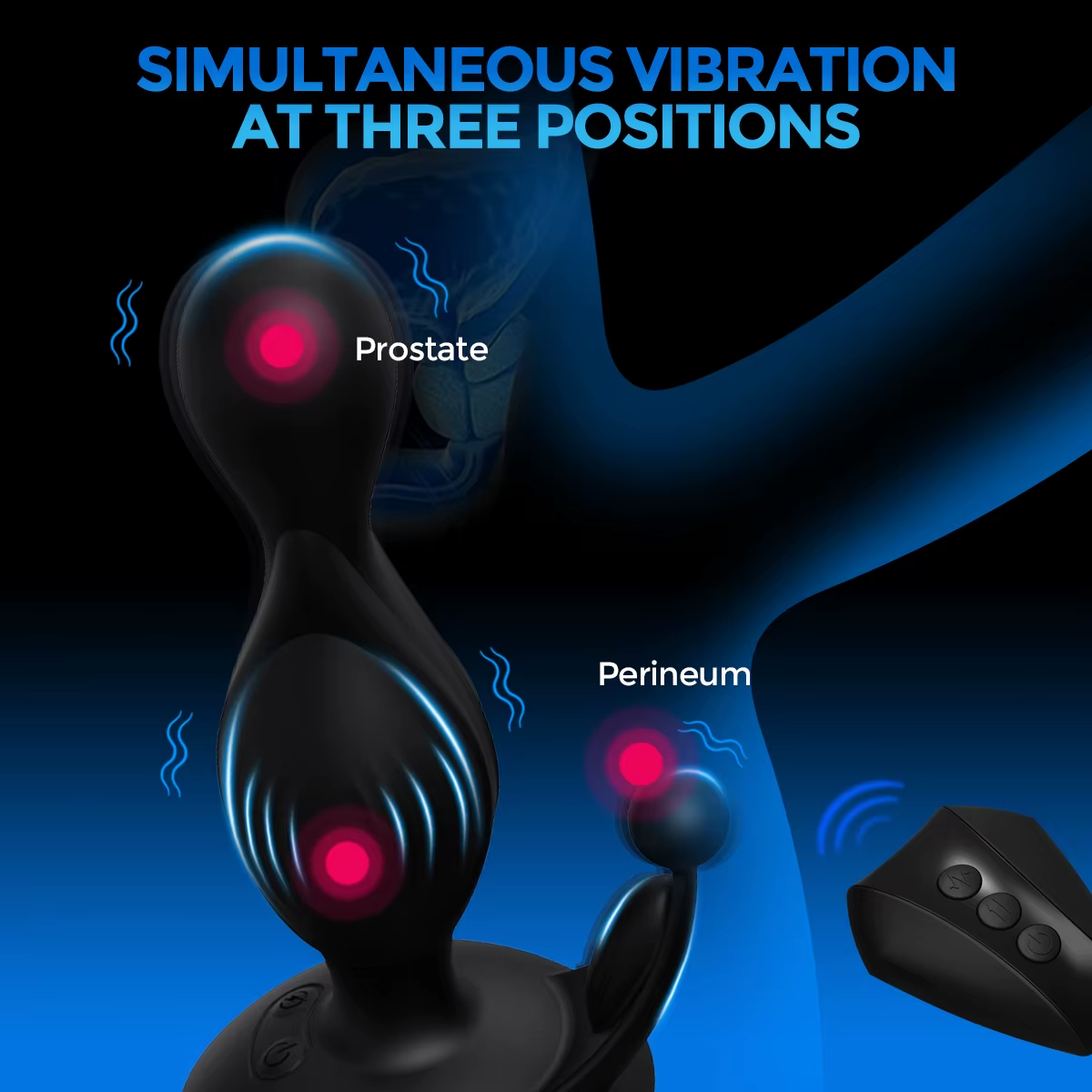 E-stim Pulse Anal Beads Butt Plug Vibrator SM Sex Toys