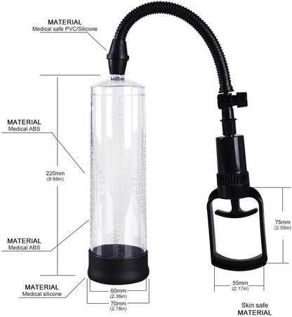 Trainer Penis Vacuum Pump Penis Enlarger for Male Erection & Enhancement