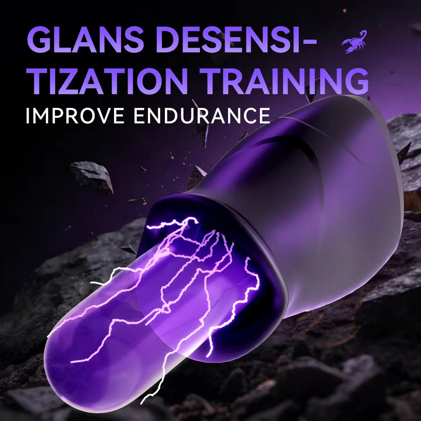 Electric Shock Glans Stimulator Penis Trainer Vibrator Prostate Massager Anal Plug