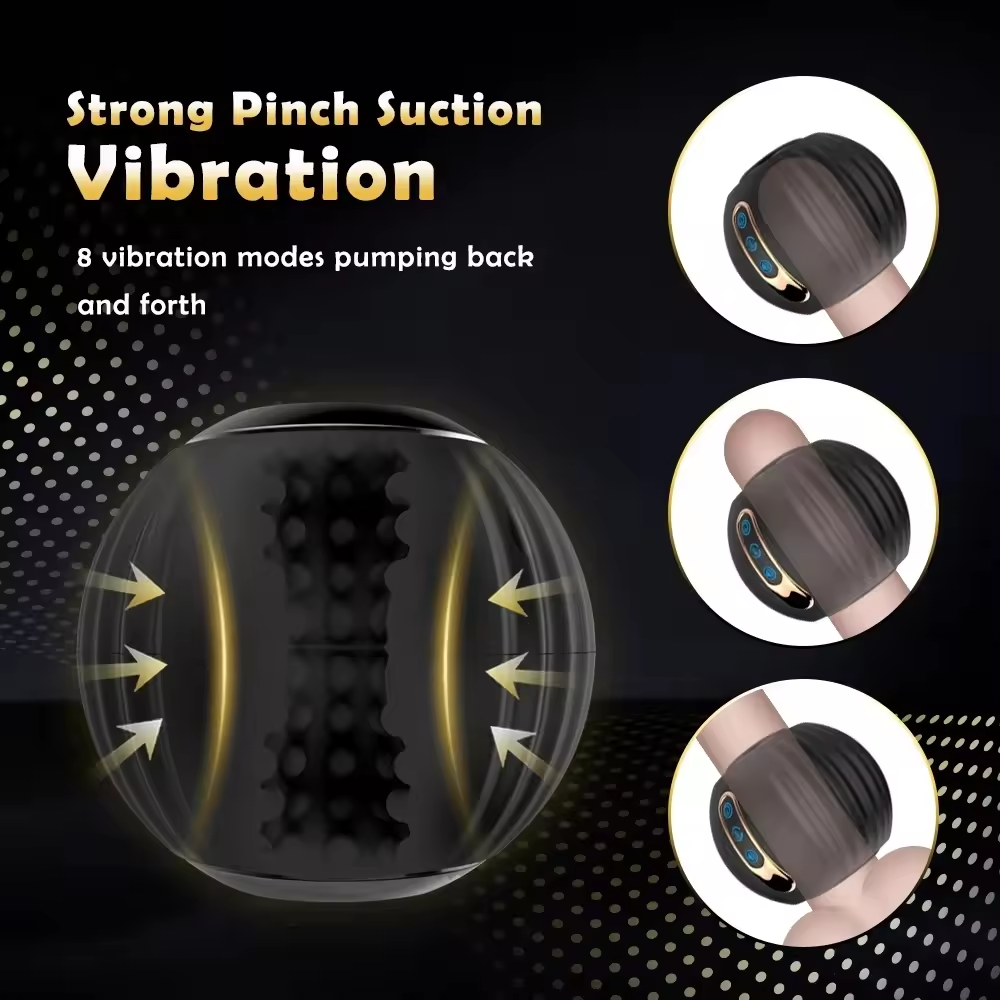 High-tech Automatic Masturbator Stroker with 8 Rotation & Telescopic Modes