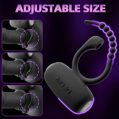 12000r/min High-Frequency Adjustable Penis Ring Vibrator Sex Toys
