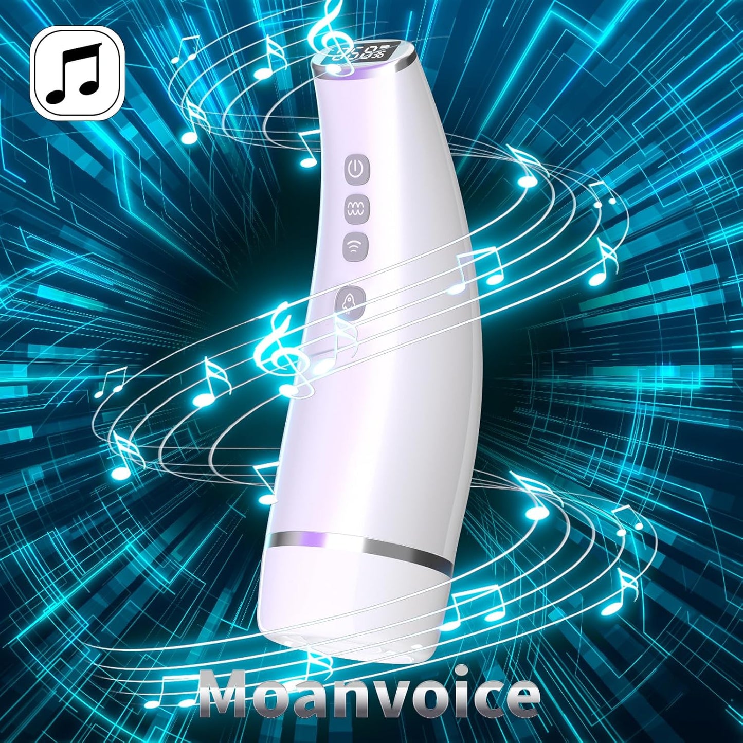 LCD Display Smart Masturbator Stroker with 7 Suction & 10 Vibration Modes