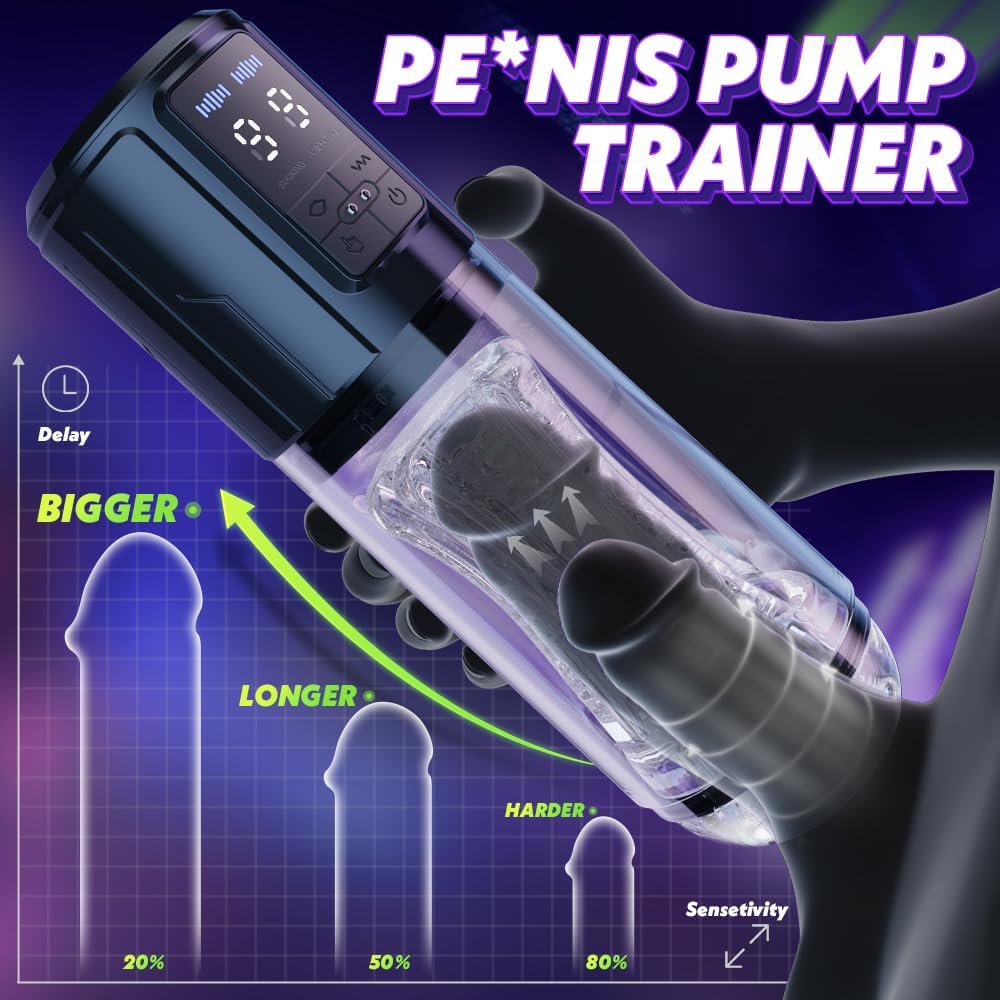 Automatic Sucking Male Masturbator Cup Blowjob with 9 Suction & 9 Vibration Modes