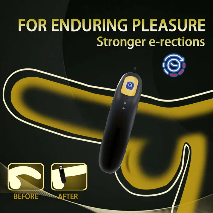 Electric Ring Stroker Glans Trainer Masturbator with 10 Powerful Vibration Modes